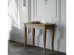 Mesa consola extensível 90x48/204 cm Sciabola Small Nogueira