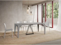 Mesa consola extensível 90x42/198 cm Zima Small cimento