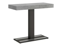Mesa consola extensível 90x40/300 cm Capital Cimento quadro Antracite