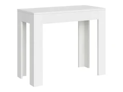 Mesa consola extensível 90x42/198 cm Bora Small cinza branca
