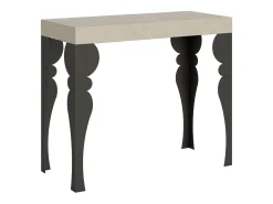 Mesa consola extensível 90x40/196 cm Paxon Small Cachemira quadro Antracite