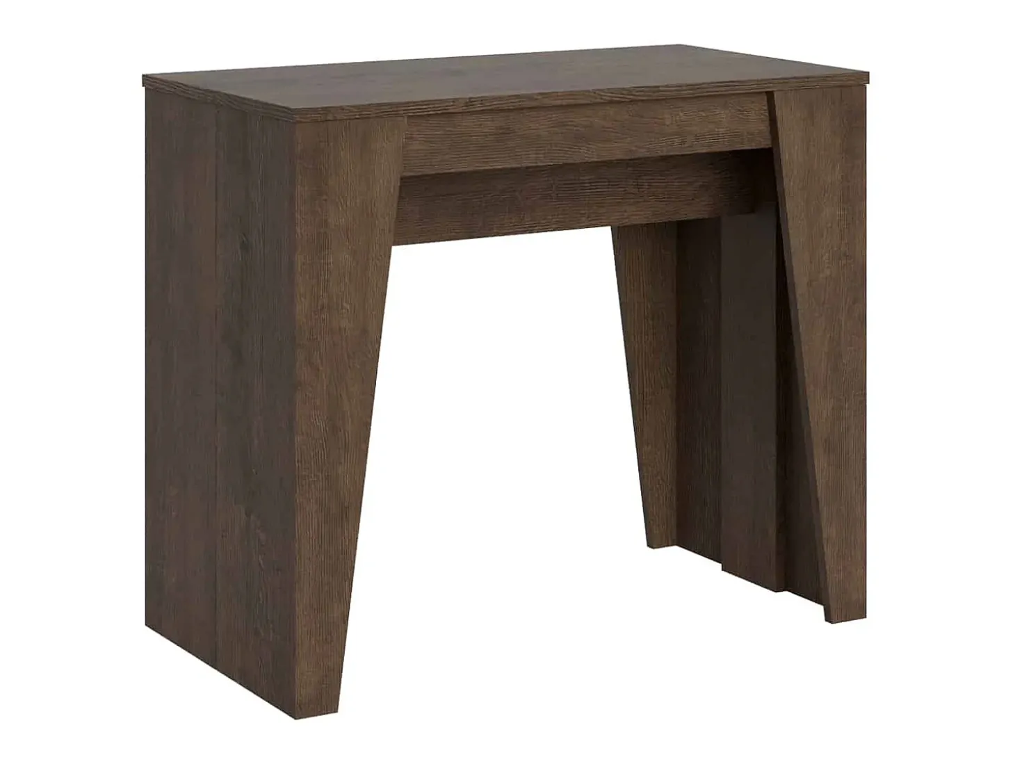 Mesa consola extensível 90x48/204 cm Anvar Small nogueira