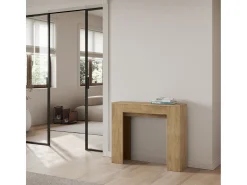 Mesa consola extensível 90x25/181 cm Slick Carvalho Natural