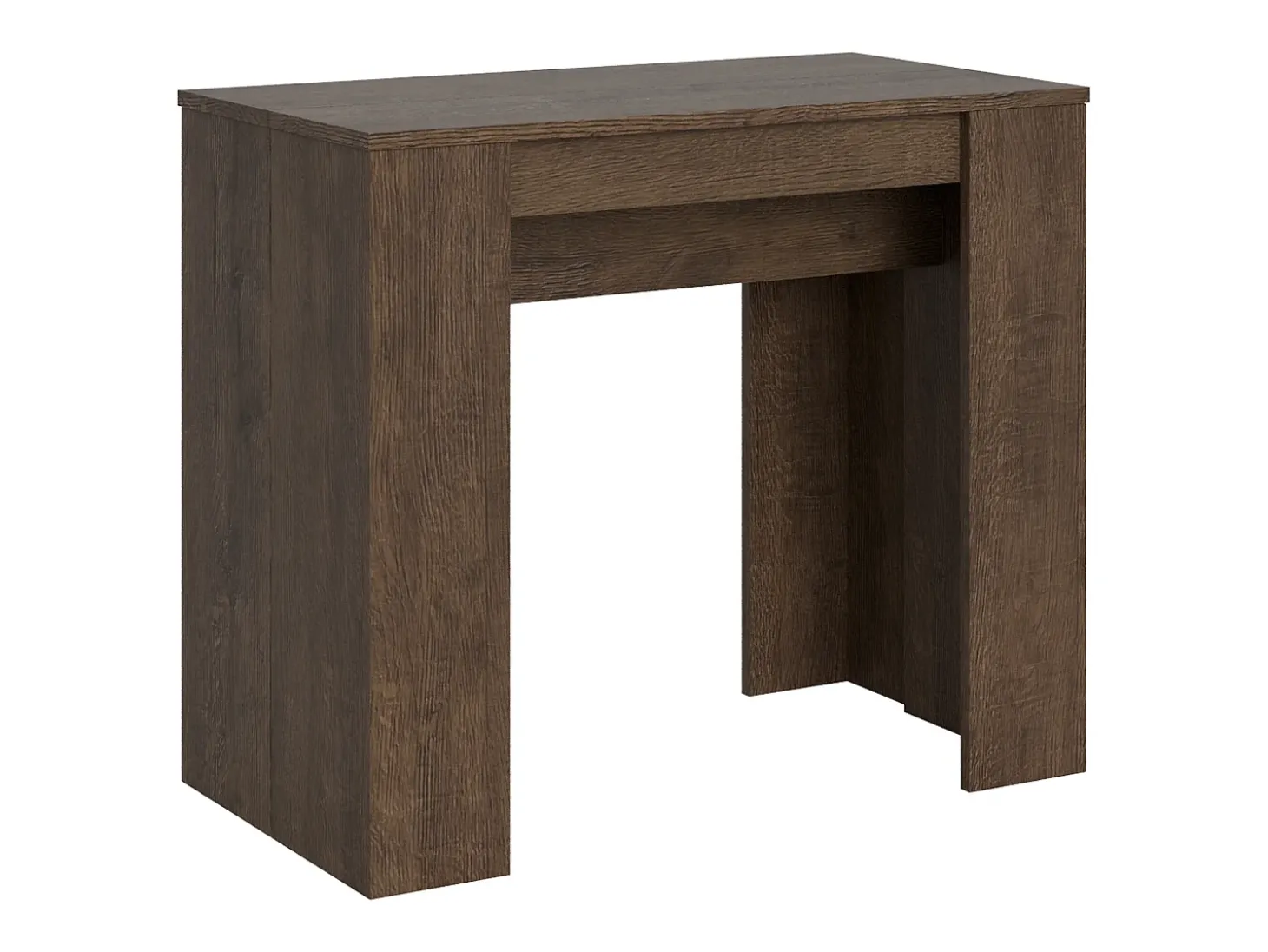 Mesa consola extensível 90x48/204 cm Basic Small Nogueira