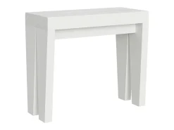 Mesa consola extensível 90x40/196 cm Spimbo Small Cinza Branca