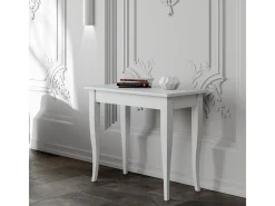 Mesa consola extensível 90x48/204 cm Sciabola Small Cinza Branca