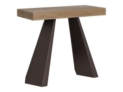 Mesa consola extensível 90x40/196 cm Diamante Small Carvalho Natural quadro Urso
