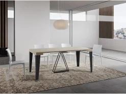 Mesa consola extensível 90x40/300 cm Algo caxemira quadro antracite