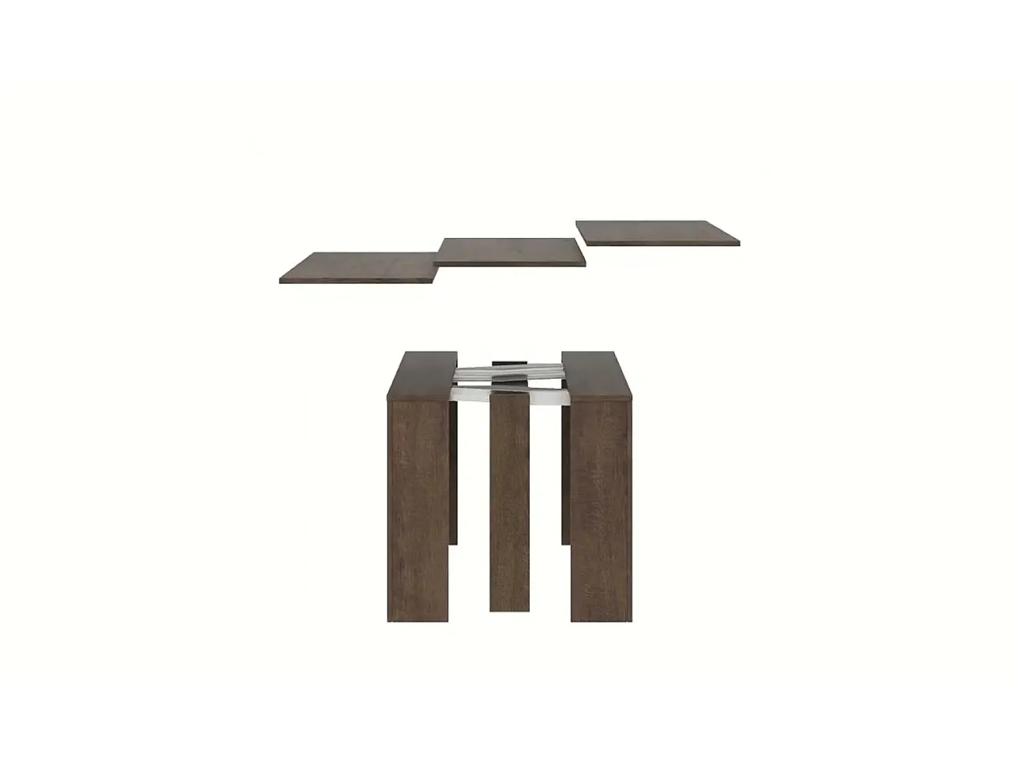 Mesa consola extensível 90x42/198 cm Modem Small Carvalho Natural