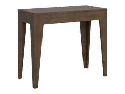 Mesa consola extensível 90x42/302 cm Isotta Nogueira
