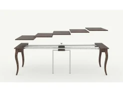 Mesa consola extensível 90x48/204 cm Olanda Small Nogueira