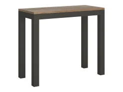 Mesa consola extensível 90x40/196 cm Everyday Small Evolution Carvalho Natural quadro Antracite