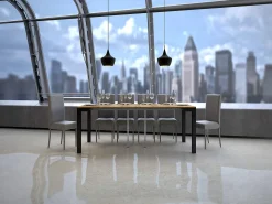 Mesa consola extensível 90x40/196 cm Everyday Small Evolution Carvalho Natural quadro Antracite