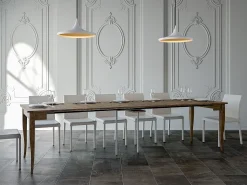 Mesa consola extensível 90x48/308 cm Sciabola Nogueira