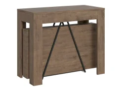Mesa consola extensível 90x42/198 cm Scicca Small Nogueira
