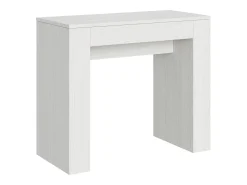 Mesa consola extensível 90x42/302 cm Modem Cinza Branca