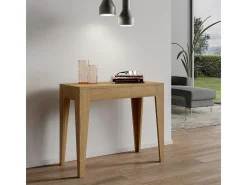 Mesa consola extensível 90x42/302 cm Isotta Carvalho Natural