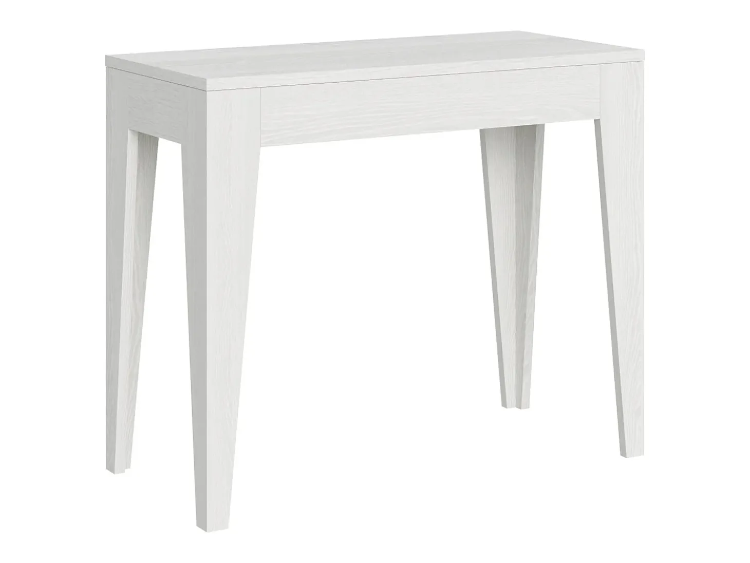 Mesa consola extensível 90x42/302 cm Isotta Cinza Branca