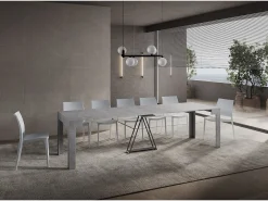 Mesa consola extensível 90x42/302 cm Scicca Cimento