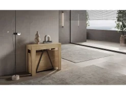 Mesa consola extensível 90x42/302 cm Scicca Cimento
