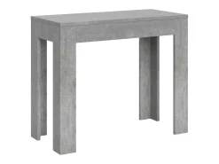 Mesa consola extensível 90x42/198 cm Bora Small cimento