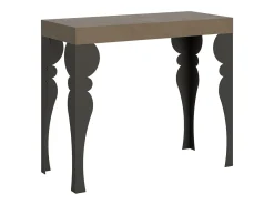 Mesa consola extensível 90x40/196 cm Paxon Small Tortora quadro Antracite