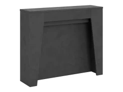 Mesa consola extensível 90x25/211 cm Anea Antracite Espatulado extensões internas