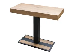 Mesa consola extensível 90x40/300 cm Capital Carvalho Natural quadro Antracite