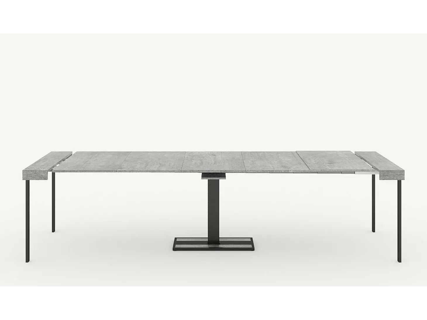 Mesa consola extensível 90x40/300 cm Capital Carvalho Natural quadro Antracite