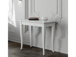 Mesa consola extensível 90x48/308 cm Sciabola Cinza Branca
