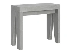 Mesa consola extensível 90x40/300 cm Naxy Cimento