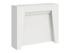 Mesa consola extensível 90x25/211 cm Anea Cinza Branca extensões internas