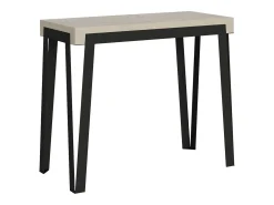 Mesa consola extensível 90x40/196 cm Rio Small Cachemira quadro Antracite