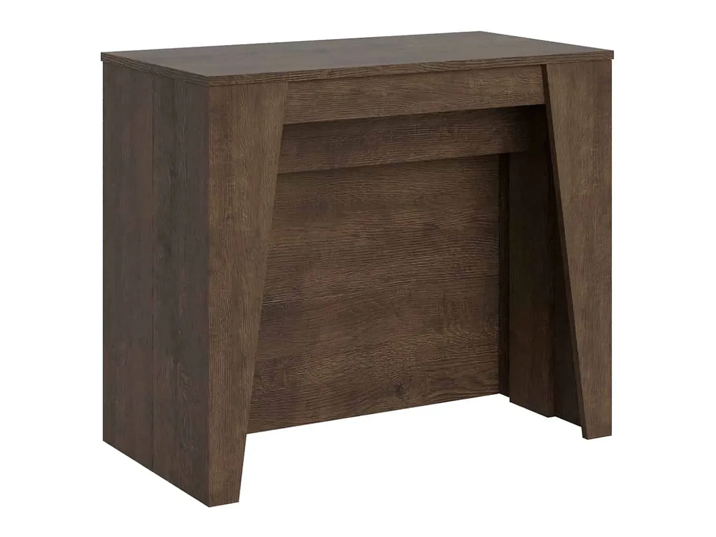 Mesa consola extensível 90x48/296 cm Bakari nogueira