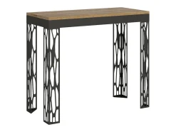 Mesa consola extensível 90x40/196 cm Ghibli Evolution Small Carvalho Natural quadro Antracite