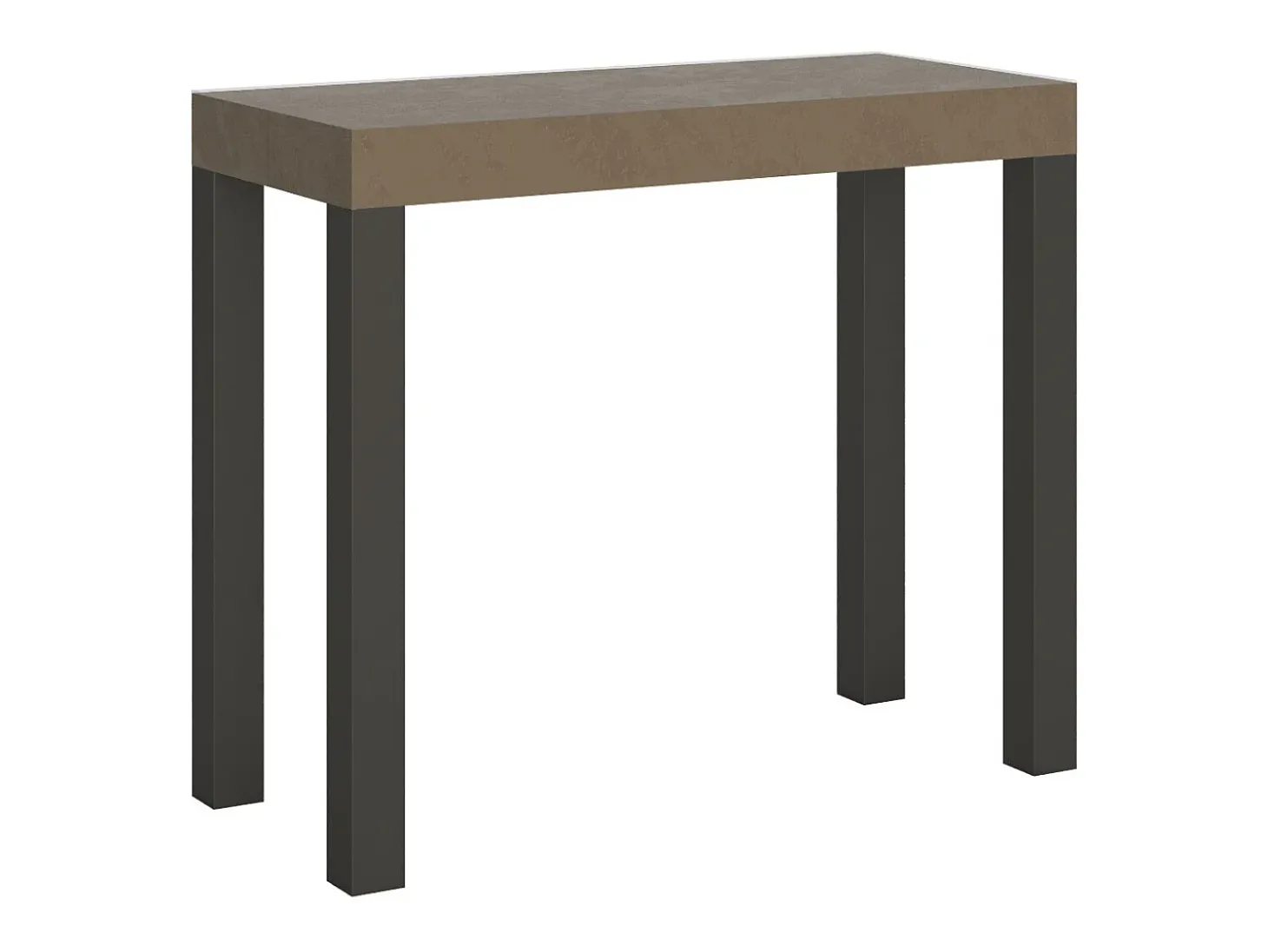 Mesa consola extensível 90x40/196 cm Everyday Small Tortora quadro Antracite