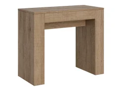 Mesa consola extensível 90x42/302 cm Modem Carvalho Natural