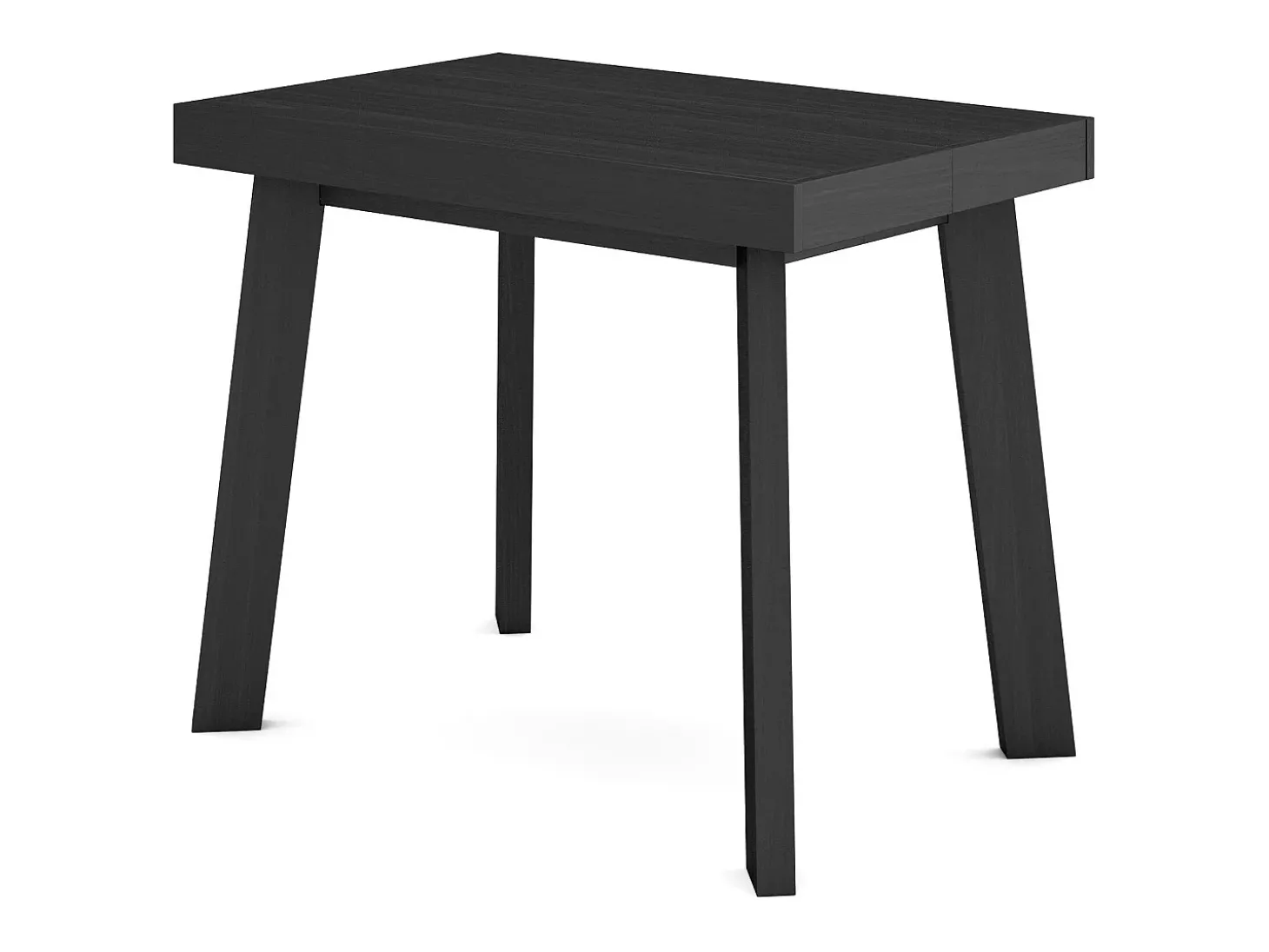 Mesa Consola Extensível, 140x90x73cm, Para 6 pessoas, Pés de madeira, Preto