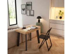 Mesa Consola Extensível, 262x90x73cm, Para 12 pessoas, Pés de madeira, Carvahlo