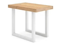 Mesa Consola Extensível, 222x90x73cm, Para 10 pessoas, Pés de madeira, Carvahlo