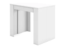 Mesa Consola Extensível, 302x90x77cm, Para 14 pessoas, Mesa de Jantar, Branco
