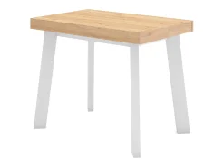Mesa Consola Extensível, 222x90x73cm, Para 10 pessoas, Pés de madeira, Carvahlo