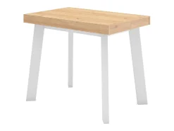 Mesa Consola Extensível, 160x90x73cm, Para 8 pessoas, Pés de madeira, Carvahlo