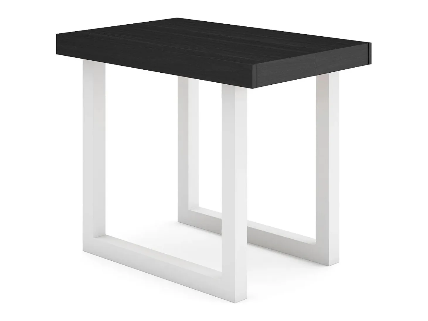 Mesa Consola Extensível, 302x90x73cm, Para 14 pessoas, Pés de madeira, Preto
