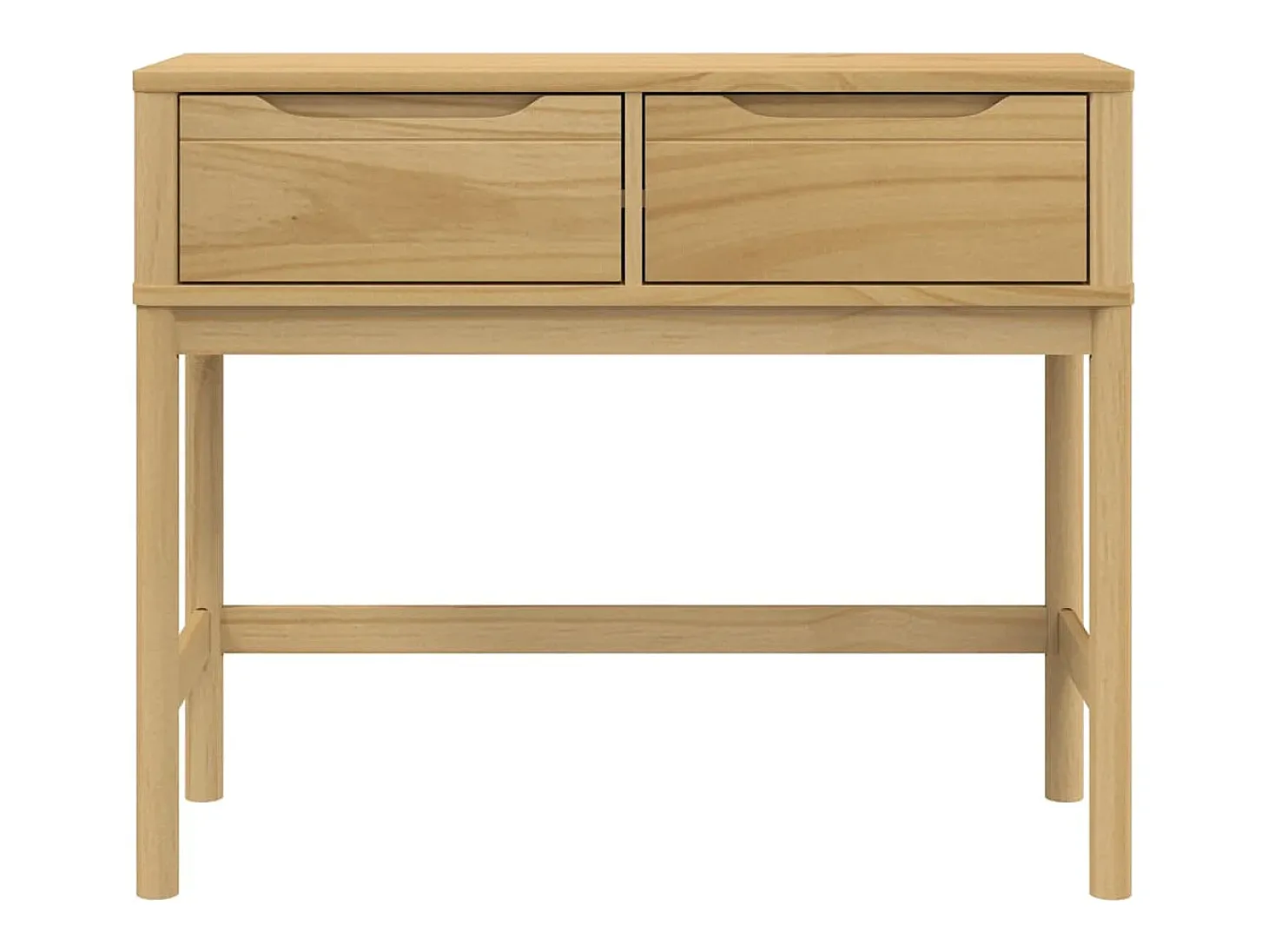 Mesa consola FLORO 89,5x36,5x73 cm pinho maciço castanho mel PT818466