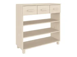 Mesa consola HAMAR 90x35x90 cm pinho maciço castanho-mel