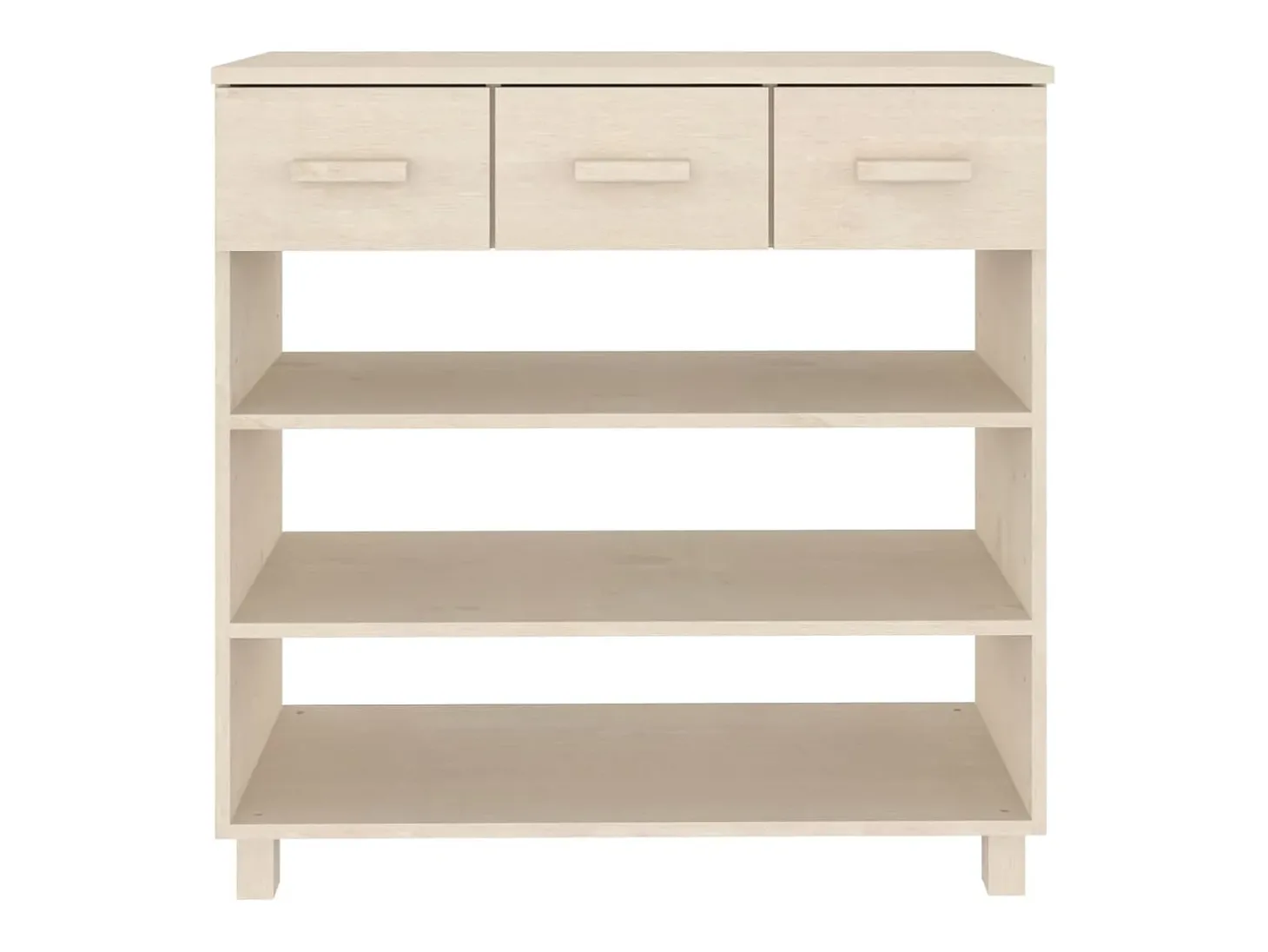 Mesa consola HAMAR 90x35x90 cm pinho maciço castanho-mel PT956527