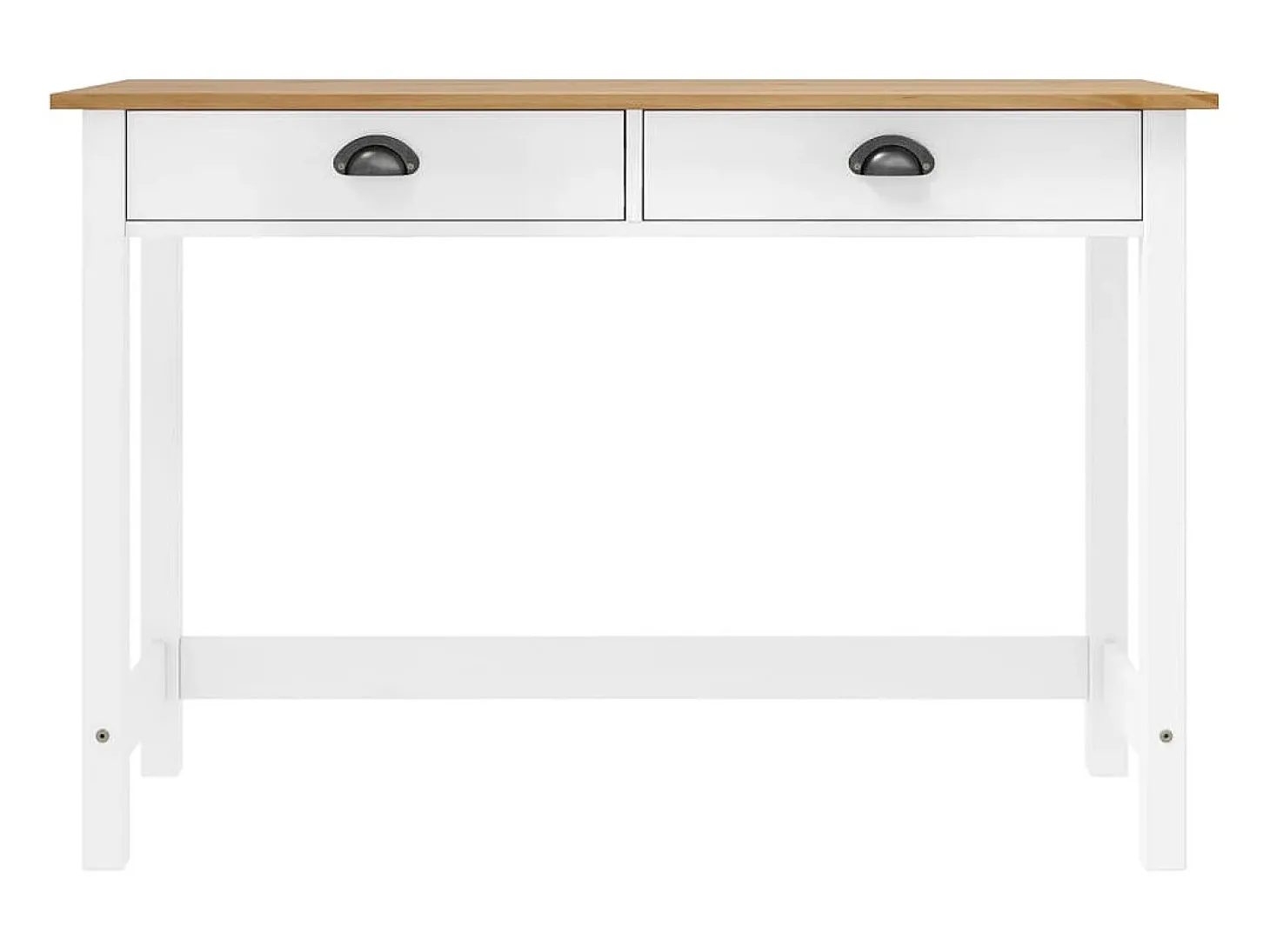 Mesa consola Hill c/ 2 gavetas 110x45x74 cm pinho maciço PT259116