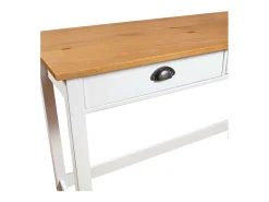 Mesa consola Hill c/ 2 gavetas 110x45x74 cm pinho maciço PT259116