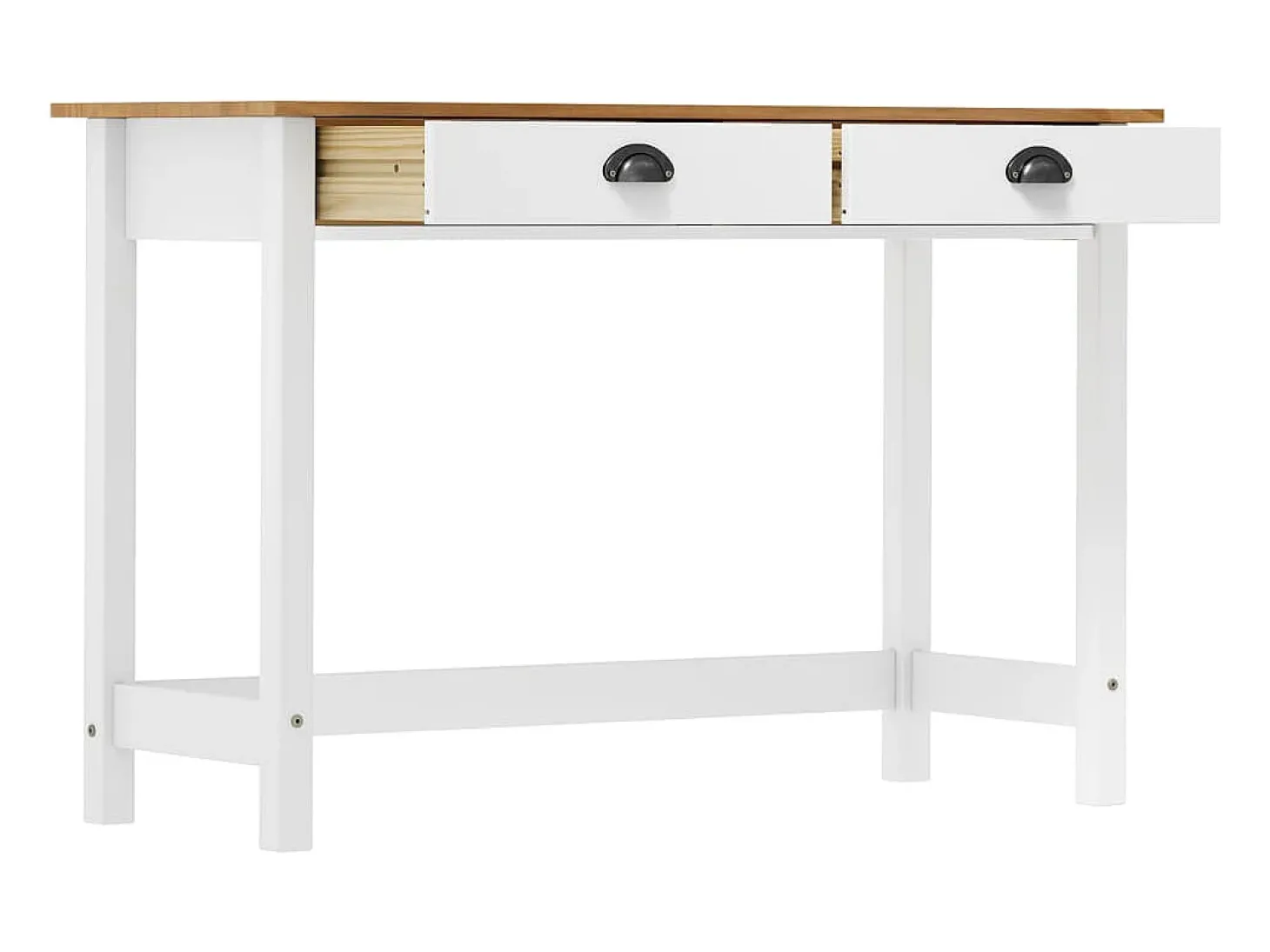 Mesa consola Hill c/ 2 gavetas 110x45x74 cm pinho maciço PT259116